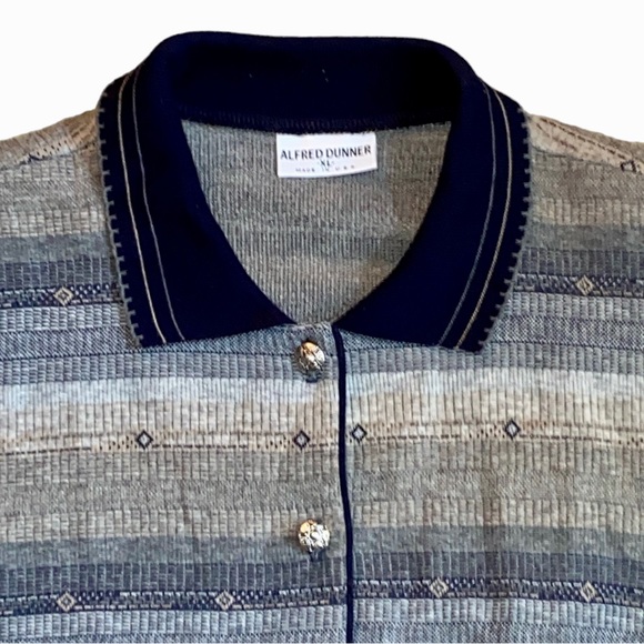 Vintage 80’s Alfred Dunner Cardigan with shoulder pads Size XL Made in U. S. A. - Picture 7 of 8